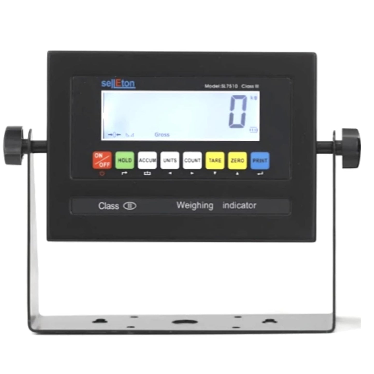 SellEton SL-7x7-20K Heavy-Duty, Industrial Floor Scale, Metal Indicator with Platform Scale (84" x 84", 20,000 lbs x 2 lb)