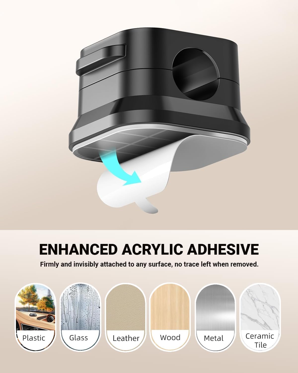 Cord Holder for Nightstand, 6 Pack Cable Organizer Clips for Home, Office, Car, Desk, Phone Charger Cord Holder with Strong Adhesive Pads, Car Charger Holding Clips, USB Cord Organizer to Decor