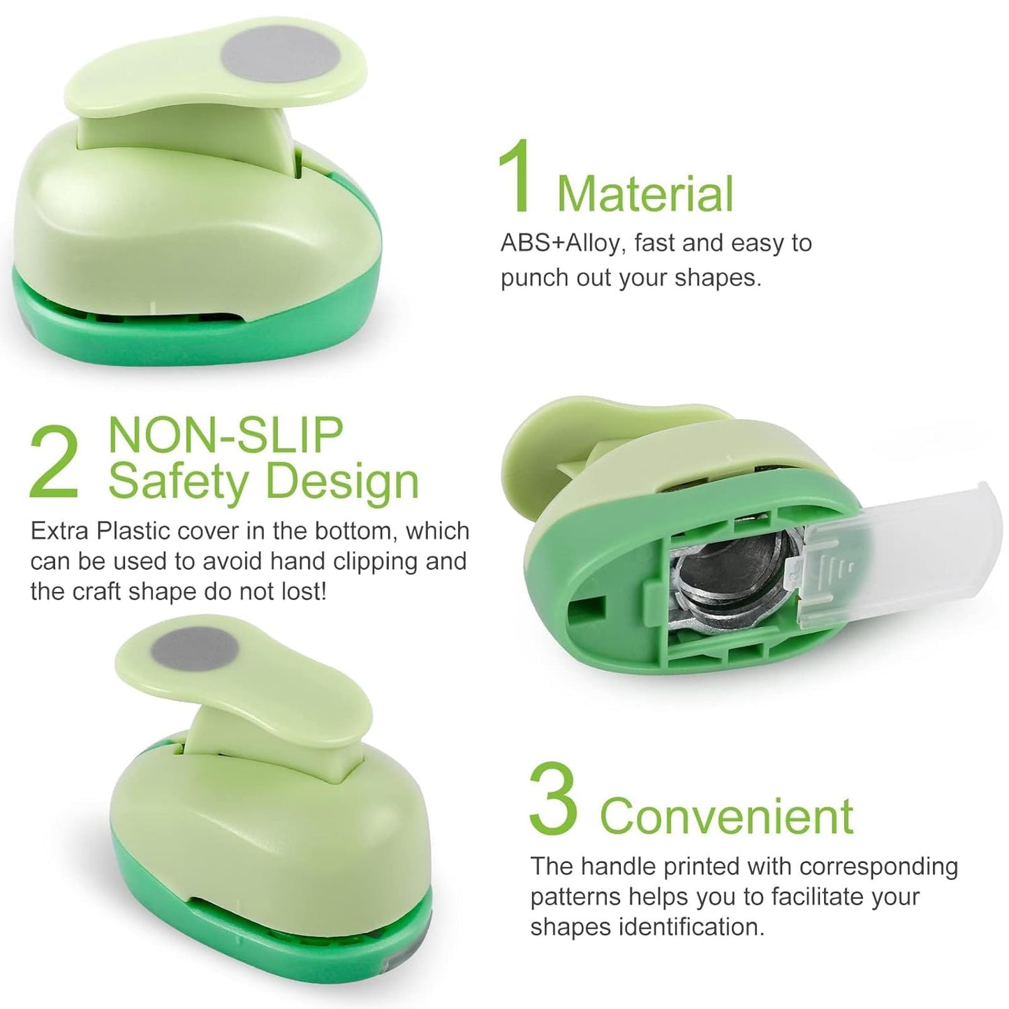 UCEC 1/2 Inch Circle Punch - Paper Circle Punch for Crafts, Scrapbooking, Cards & Arts