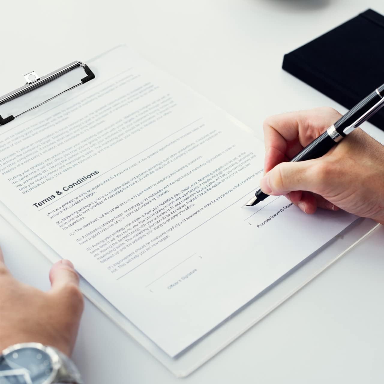 PERFORMORE Clear Acrylic Clipboards 6-Pack | 12โ x 9โ Letter-Size Writing Boards | Durable Transparent Plastic with Silver Low-Profile Clips | Ideal for Office, School, Events, and Seminars