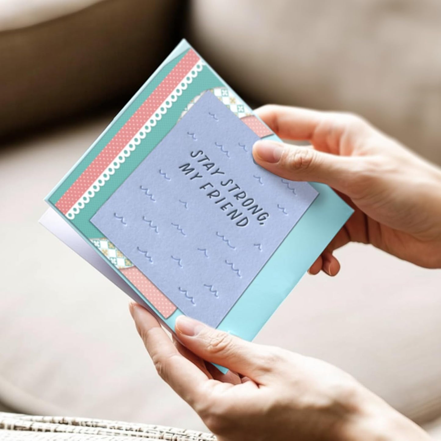 6 x 6 Inch Sqaure Blank Cards with Envelopes 100LB Folded Greeting Cards 24 Assorted Colors 48 Thick Plain Card Stock for Card Making, Photo Cards, Embroidery