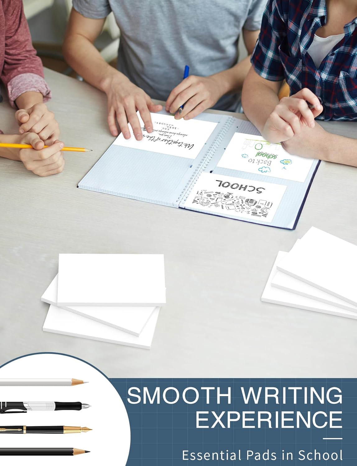 Index Cards 4x6 Blank, 300 PCS Note Cards 4x6 Bulk, Heavy Flashcards Blank Index Cards White, 4 x 6 Note Cards Unlined for Studying/Notes Taking, Blank Flash Cards, 10 Pack of 30 Sheets