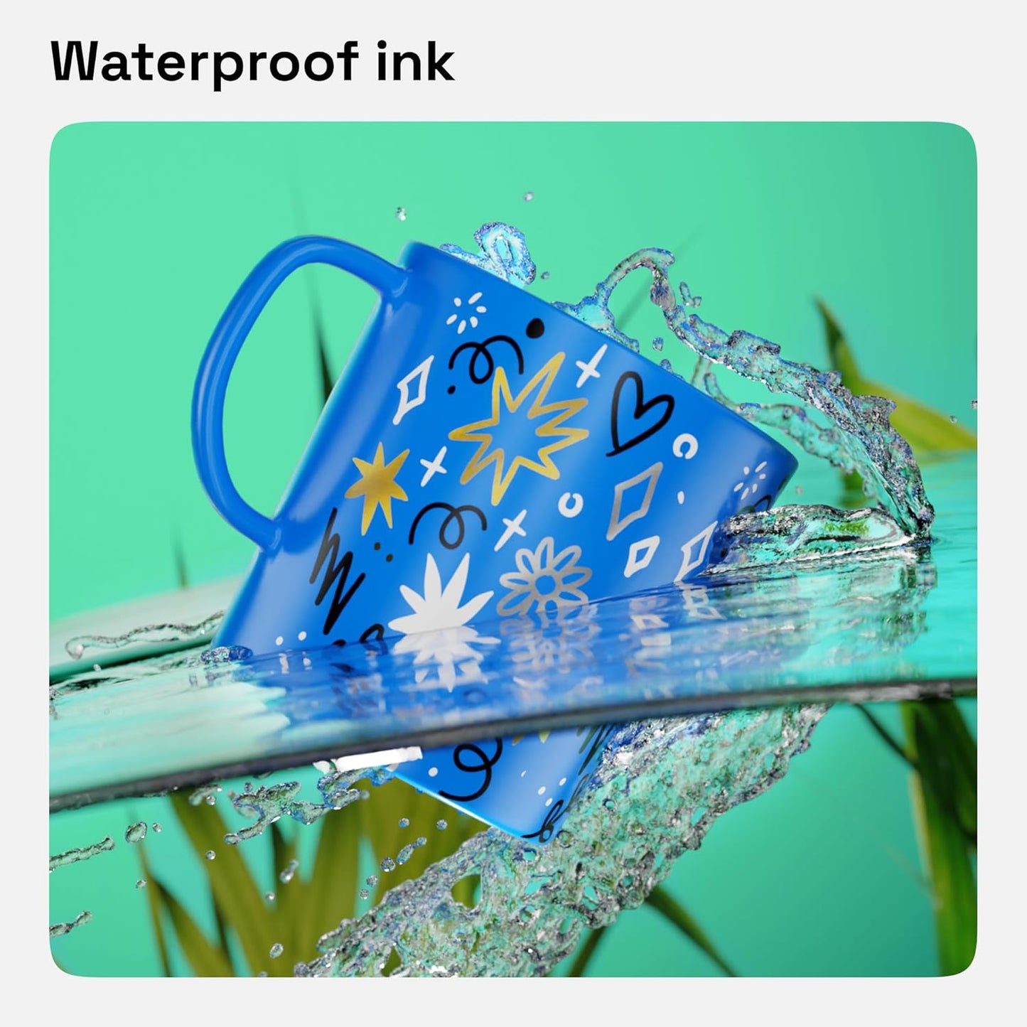 ARTISTRO 2 Black Permanent Marker - Waterproof Markers for Tire, Fabric, Rocks, Glass, Ceramic, Wood, Paper - Oil Based Paint Pens - Extra-Fine Tip 0.7mm