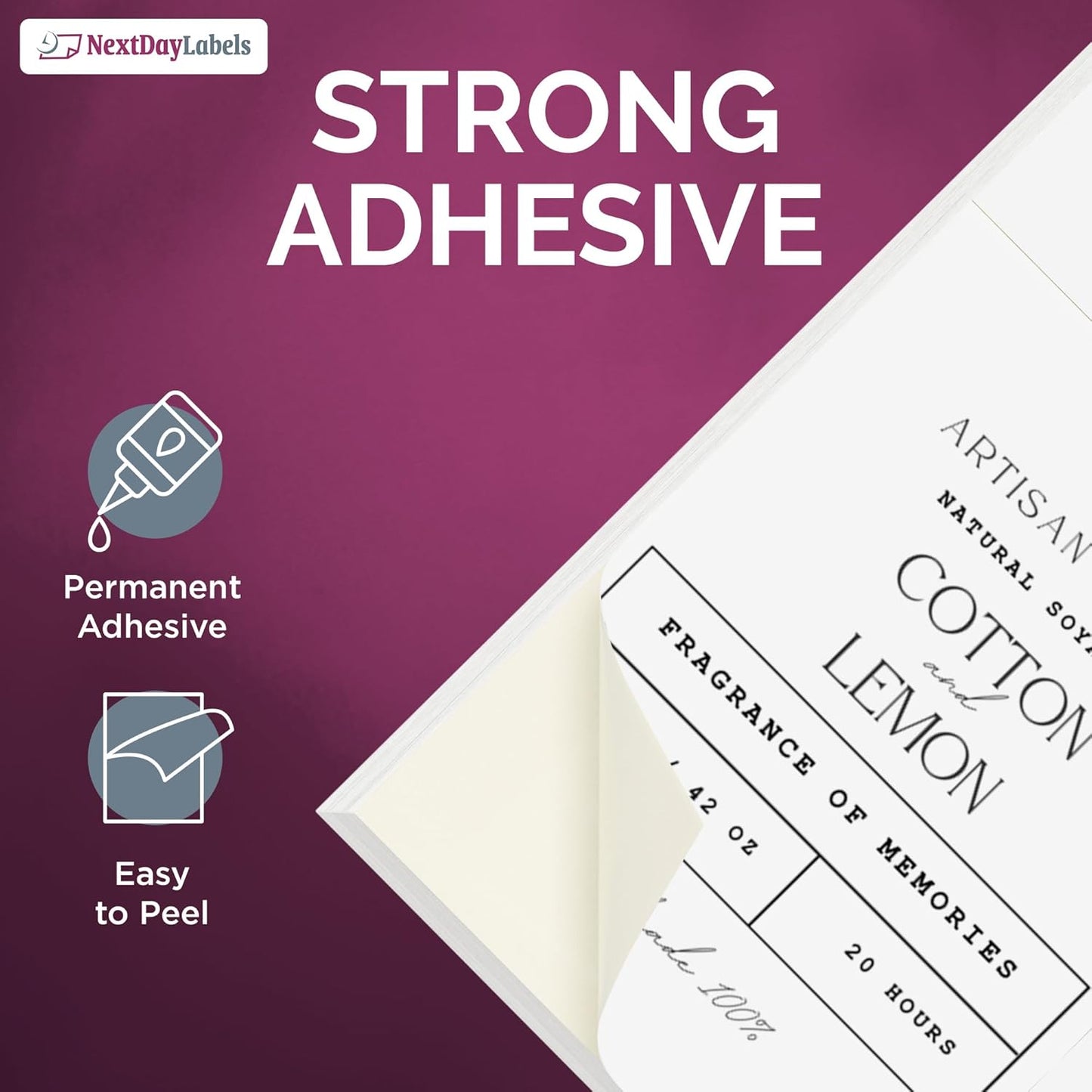 NextDayLabels – 4-1/4" x 5-1/2" Rectangular Sticker Labels for Printer - White Laser/Inkjet Printer Labels Return Address Labels Shipping Label Stickers (500 Sheets, 4 Per Sheet, 2000 Labels)