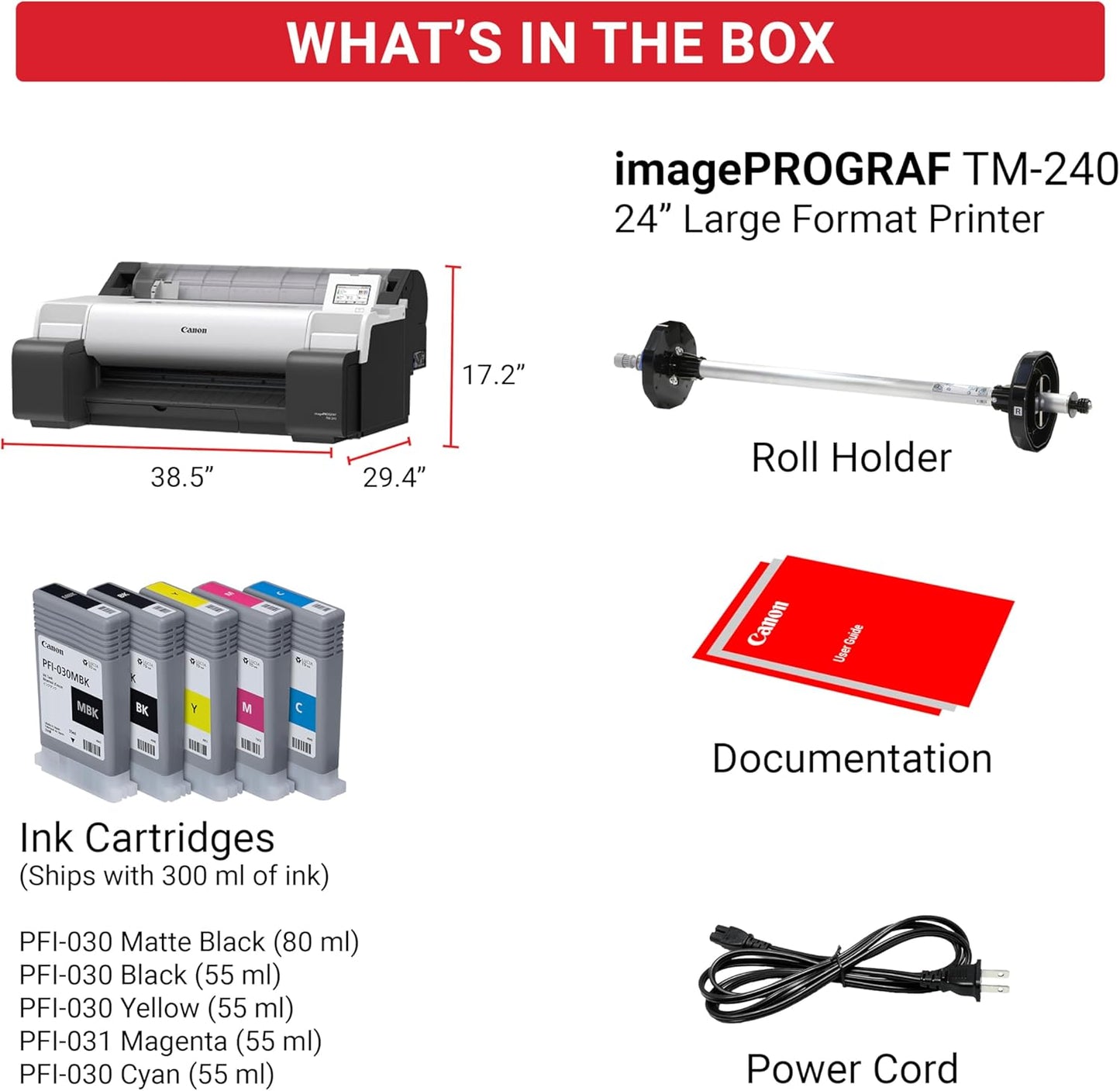 Canon imagePROGRAF TM-240 24" Large Format Printer