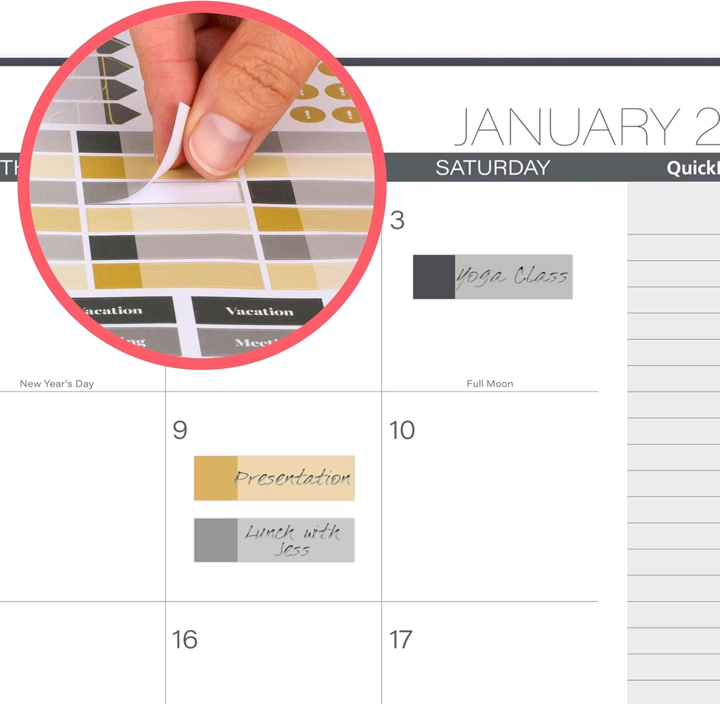 Cambridge 2026 Planner, Weekly & Monthly, 8-1/2" x 11", Large, Hera (1765-905-26)