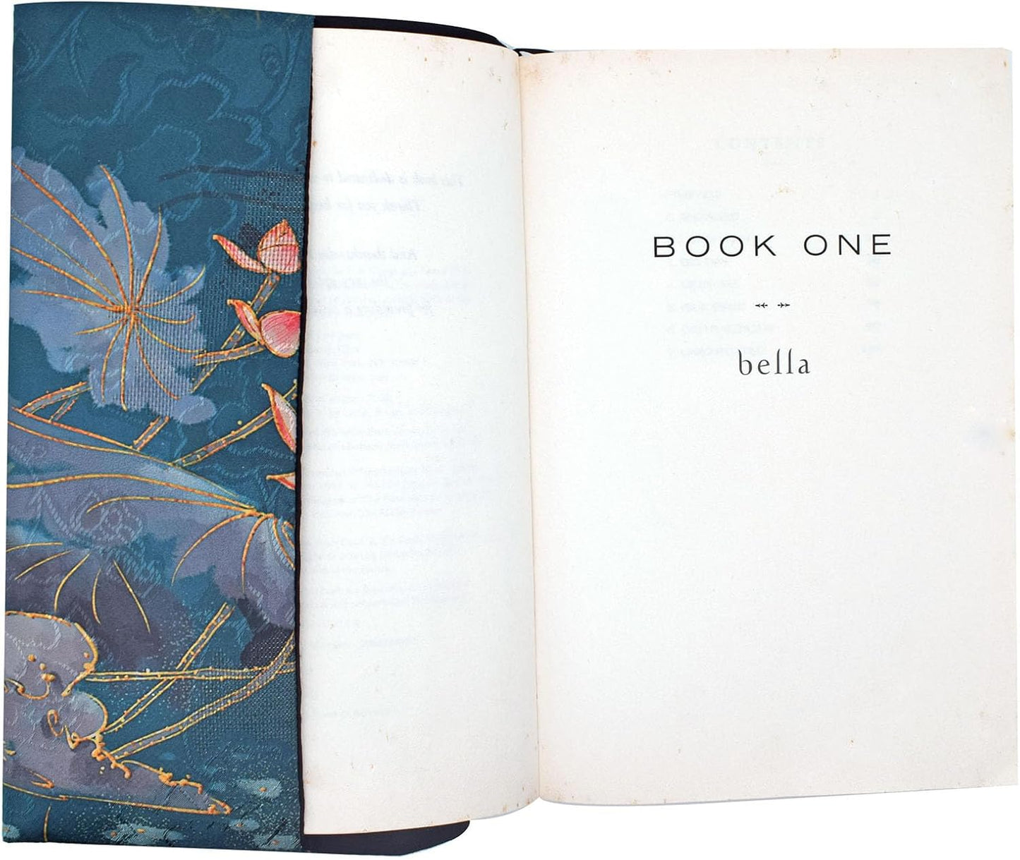 BLBMH Book Cover for Paperbacks- Adjustable Fabric BookJacket Cover Protector Fit for 5.5x8.5 inch Hardcover Softcover Book Novels Notebook Bible Book Lovers Gifts - Lotus 8.5in