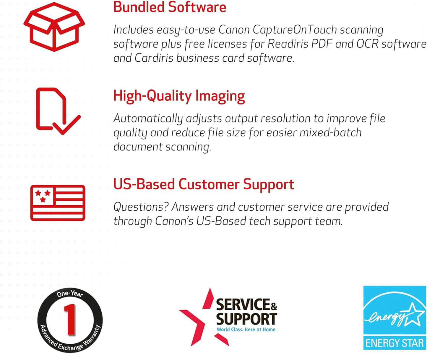 Canon imageFORMULA R40 - Office Document Scanner, Windows and Mac, Duplex Scanning, Easy Setup, Scans a Wide Variety of Documents, Scans to Cloud