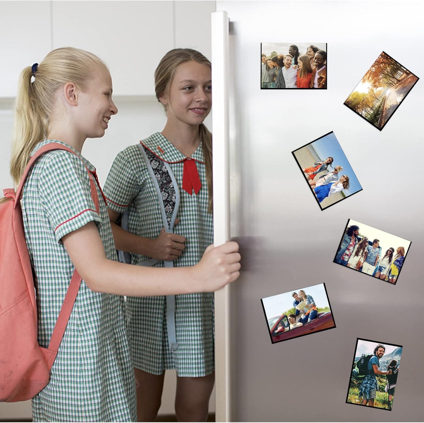 Magnetic Picture Frame 2.5X3.5-20 pack,Wallet Size Photo Magnets Sleeves for Refrigerator