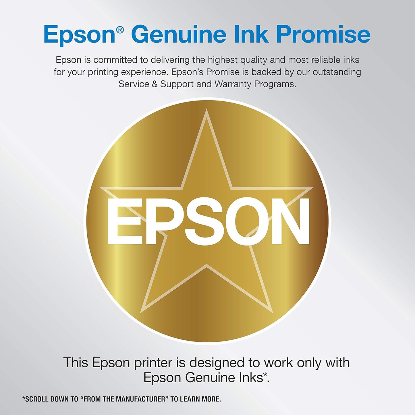 Epson EcoTank ET-4800 Wireless All-in-One Cartridge-Free Supertank Printer with Scanner & ® Workforce® Pro WF-3820 Wireless Color Inkjet All-in-One Printer, Black Large