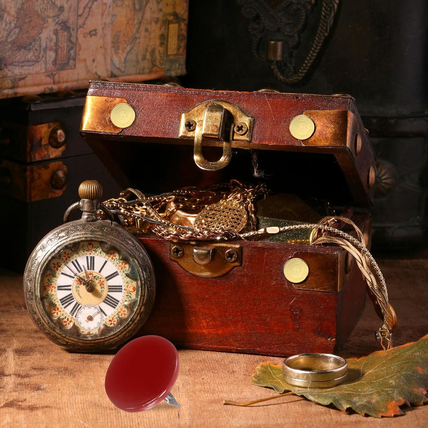 uxcell 150Pcs Upholstery Tacks, 11mmx10mm Flat Head Thumb Tack Decorative Furniture Nails Push Pins for Furniture Sofa Headboards, Red