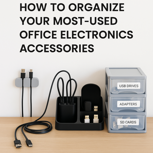 How to Organize Frequently Used Office Electronics Accessories