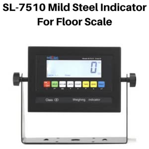 SellEton SL-6x6-1K Heavy-Duty, Industrial Floor Scale, Metal Indicator with Platform Scale (72" x 72", 1000 lbs x 0.2 lb)