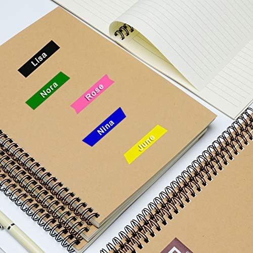 Pristar Replacement Embossing Label Tape Compatible for DYMO Embossing Xpress Label Maker, 3D Plastic Labels Self-Adhesive Black/Pink/Yellow/Lake Blue/Lake Green, 3/8 Inch x 9.8 Feet, 10-Pack