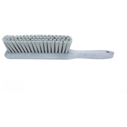 SPARTA Handheld Soft Counter Brush 8 Inch Bristle Span, Multi-Use Dust Brush with 5 Inch Handle for Tables, Countertops, and Delicate Surfaces, Polyester, Gray