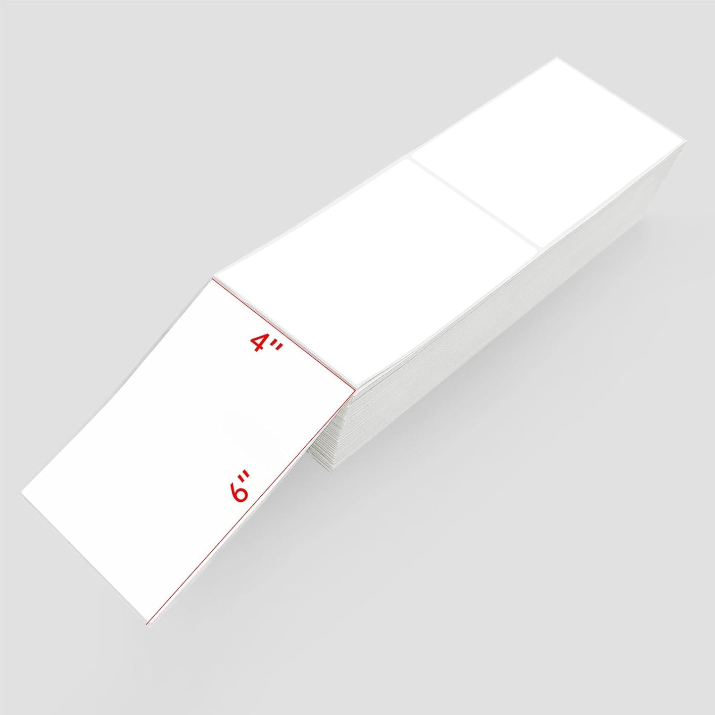 Compatible Thermal Labels Replacement for Zebra (【4" x 6"】2 Stack/1000Labels)