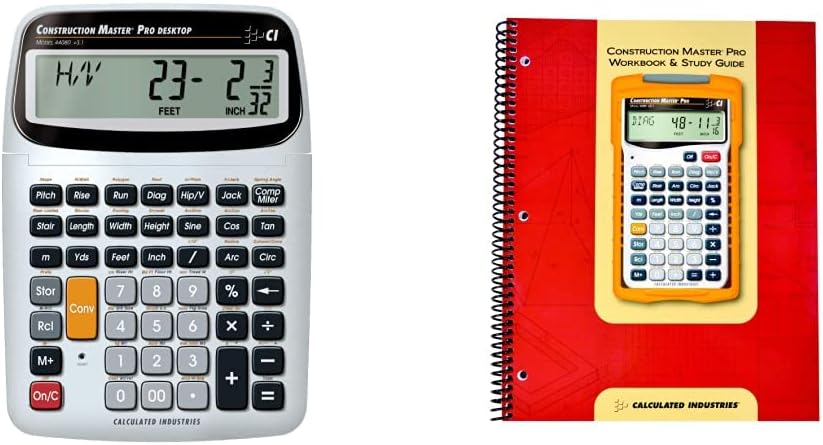 Calculated Industries Construction Master Pro Calculator Bundle for Architects, Estimators and Contractors