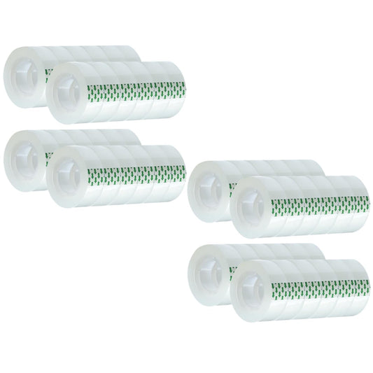 48 Rolls Clear Tape Refill - Tear by Hand, Transparent Tape Rolls for Dispenser, 3/4" x 1000 inch