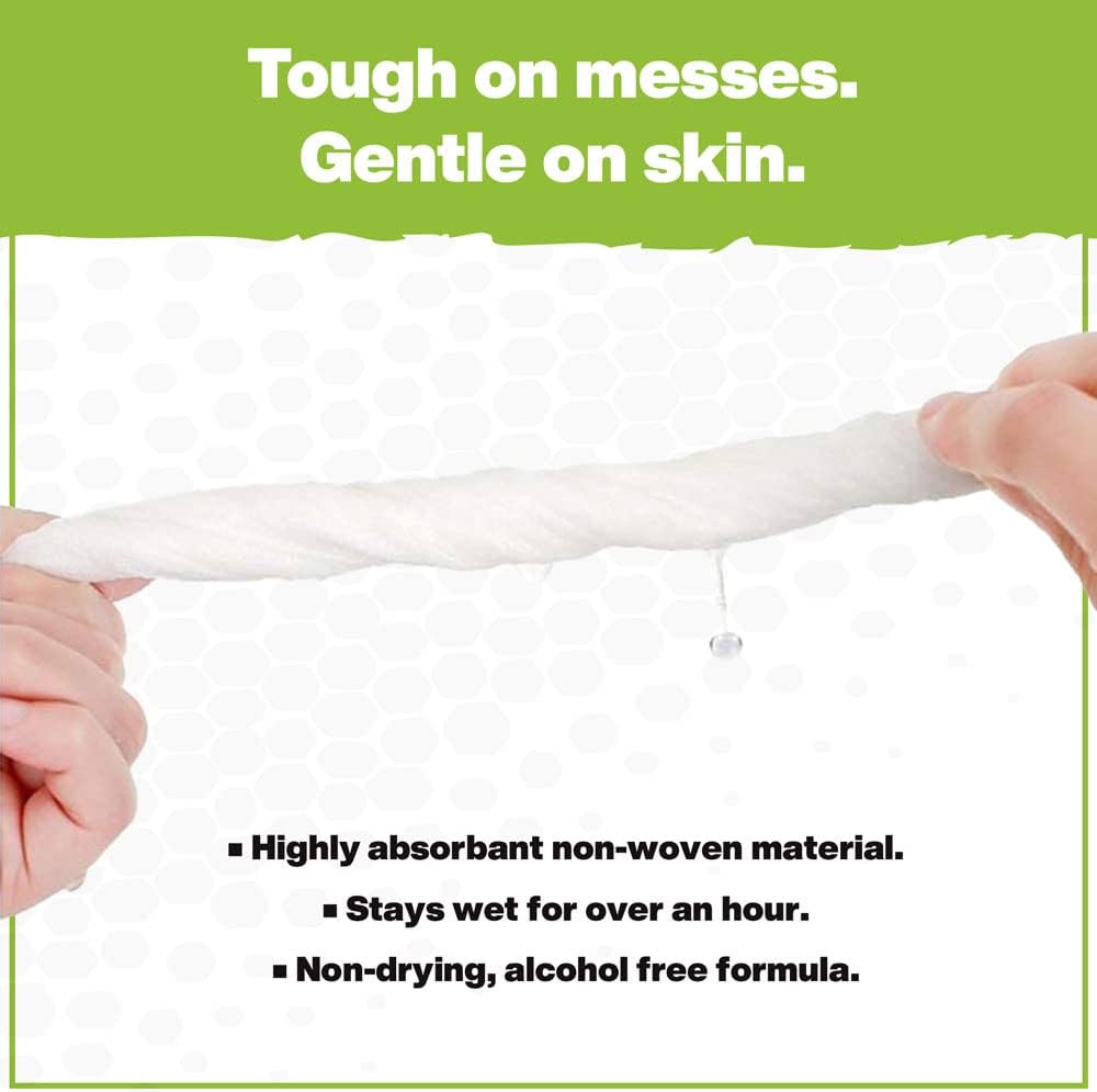 Crocodile Cloth Outdoor Cleaning Wipes – 8 Packs/640 Total Count Plant-Based Cloths (15"x10"), Skin Safe, Pre-Moistened, Aloe & Vitamin E Infused, Large, Absorbent, Multi-Surface Disposable Wipes