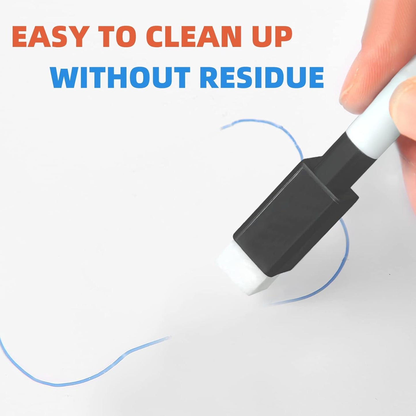 25 Pcs Black Magnetic Dry Erase Markers with Eraser Cap, White Board Mini Dry Erase Markers Bulk, Fine Point Tip Student White Board Markers for Teachers Office School Supplies