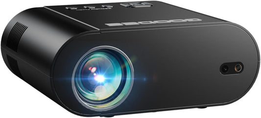 Mini Projector, GooDee HD Video Projector 1920x1080P Support, Outdoor Movie Projector DLP Home Theater Projector with Tripod&Bag, Support Fire TV Stick/PS4/HDMI/iOS /Android