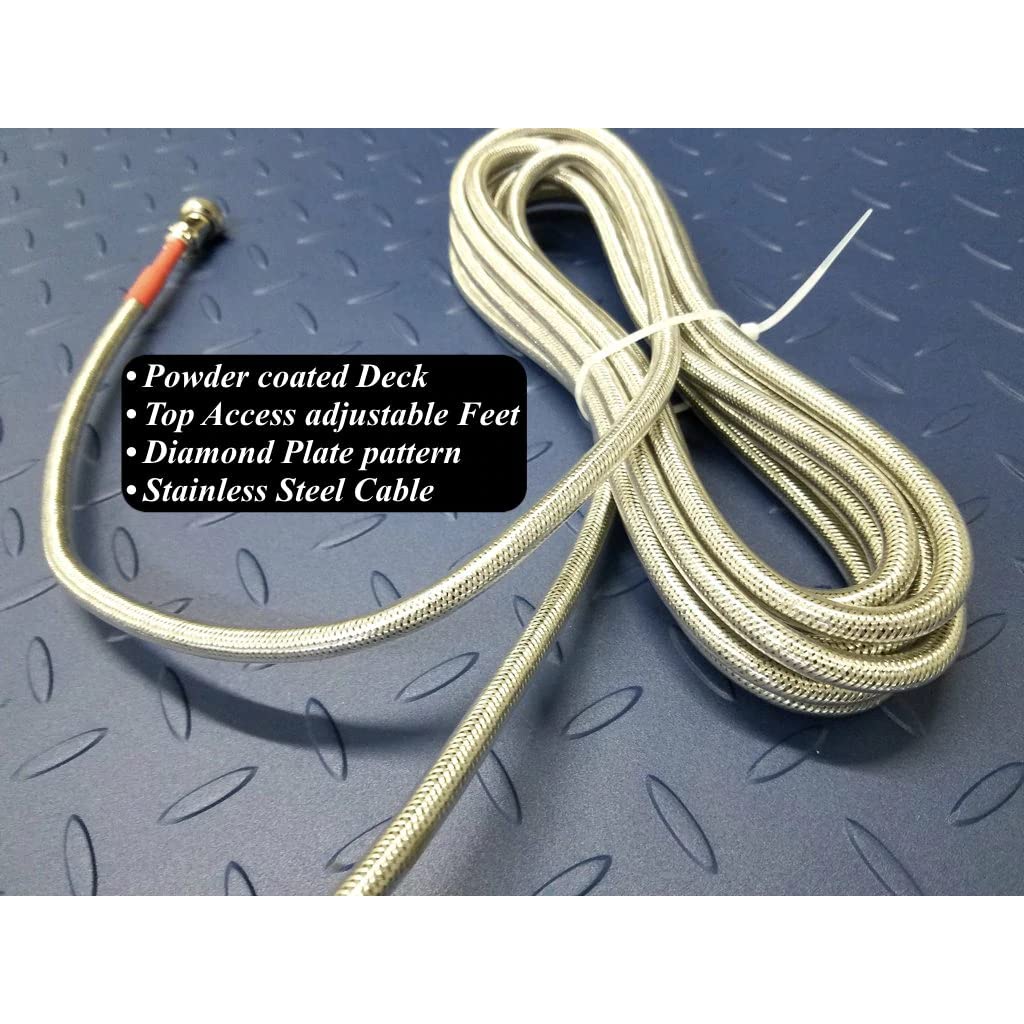 SellEton Non-NTEP Floor Scales, Accurate Pallet Scales with Smart Digital Indicator for Warehouse Shipping and Heavy Duty Industrial Weighing (84"x84", 5000 lb x 1 lb)