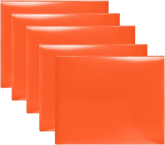 Certificate Holders 8.5"x11" Graduation Diploma Cover Document Leather Folders,Orange-5 Pack