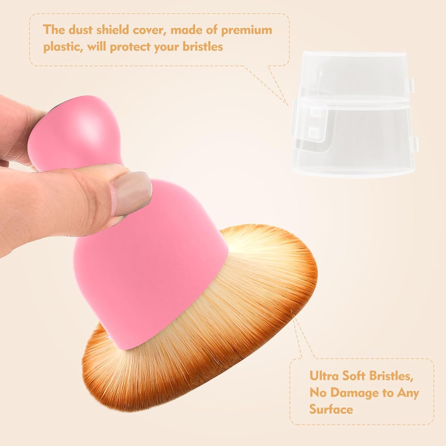 Car Interior Cleaning Brush Car Duster Interior with Ultra Soft Bristles Auto Detailing Brushes Dusting Car Accessories for Dashboard, AC Vents, Leather, Scratch-Free (2Pack_Pink)