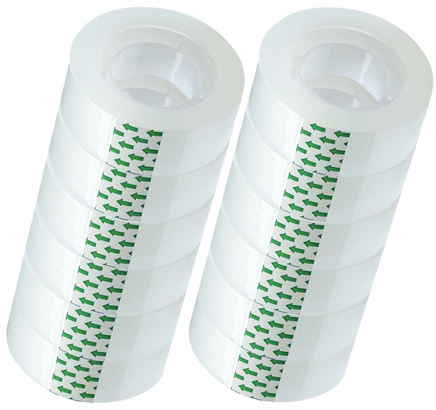 12 Rolls Transparent Tape Refills Rolls Each Rol 1 inch Corel 3/4 x 980 Inches,for School,Office, Home.