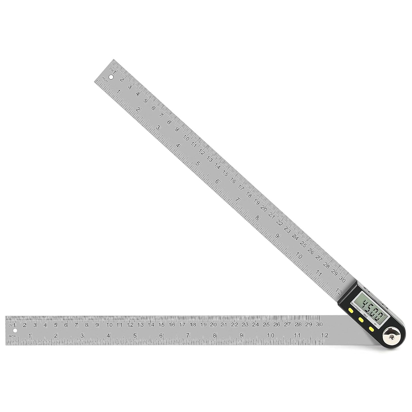 Delgada 12 inch/300mm Digital Angle Ruler and Stainless Steel Digital Angle Finder or Digital Protractor with Zeroing and Locking Function Battery Included