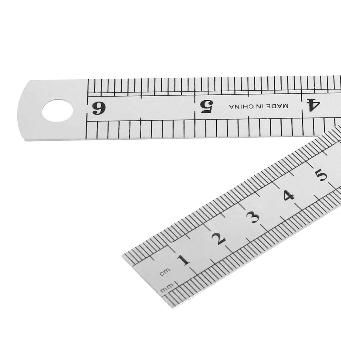 60 PCS 6 Inch Stainless Steel Ruler Bulk with Inch and Metric Scale, Straight Edge Metal Rulers Measuring Tool for Measuring
