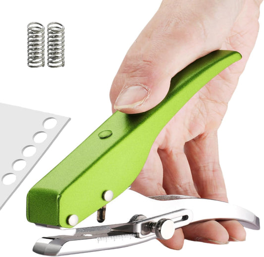 Hole Punch, Heavy Duty Hole Puncher Single Hole Punch Handheld Paper Punch Hole Puncher Single Small Hole Punch One Hole Punch for Paper Crafts Cards Tags Scrapbook- 5/16 inch-8mm