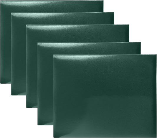 Certificate Holders 8.5"x11" Graduation Diploma Cover Document Leather Folders,Forest Green-5 Pack