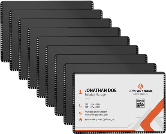 Magnetic Sleeves 2x3.5" for Business Name Card,Index Card Holders on Locker/Cabinet 10PCS