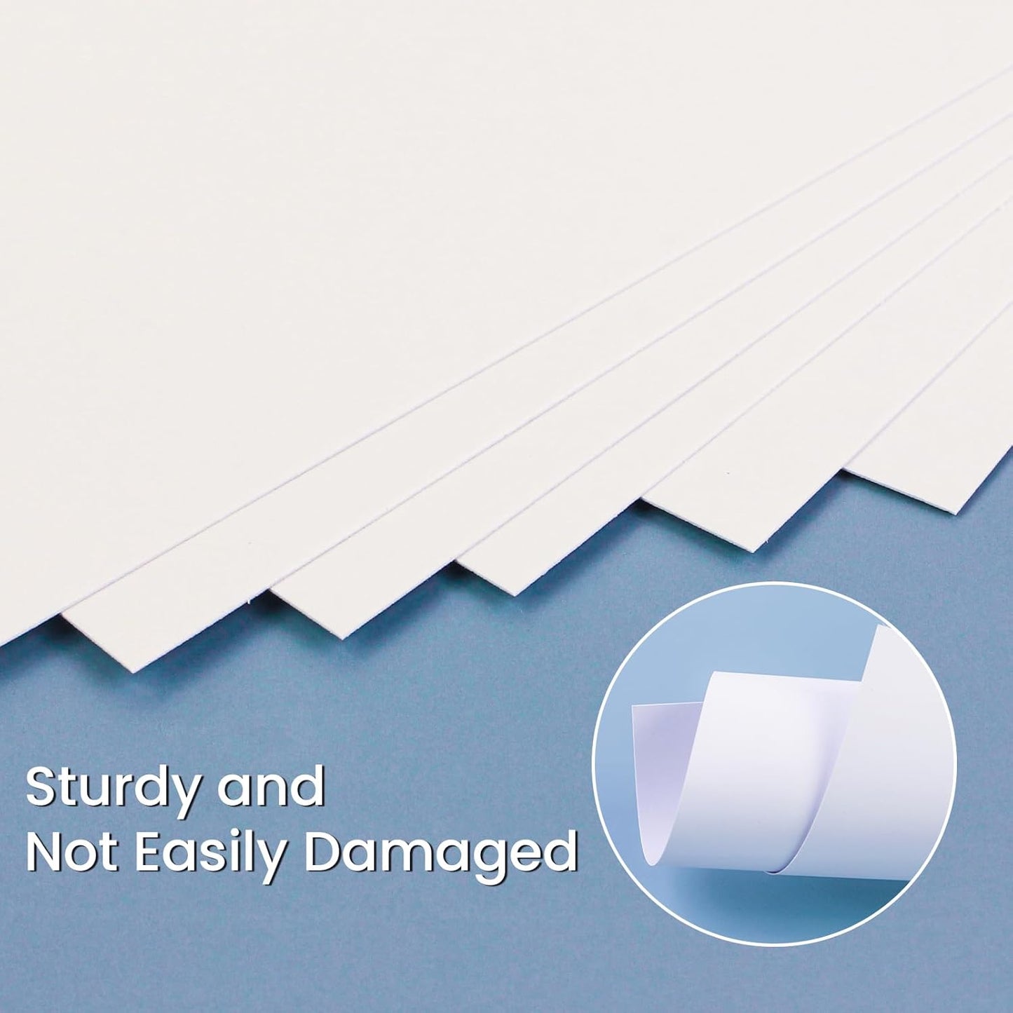 50 Sheets White Cardstock Thick Paper 5 x 7, 250gsm/92lb Blank Heavy Cards Stock for Invitations, Printing, Postcards, Thankyou Cards, Index Cards, DIY Cards (White, 5 x 7 inch)