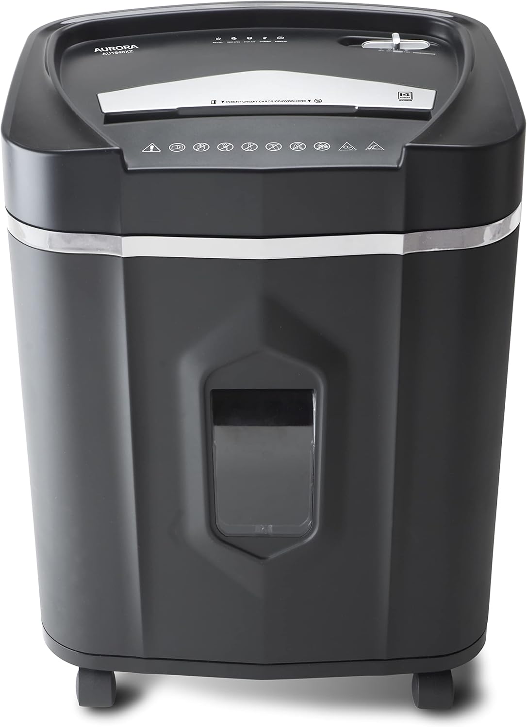 Aurora Anti-Jam 16-Sheet Crosscut Paper/CD and Credit Card Shredder/ 5-Gallon pullout Basket 30 Minutes Continuous Run Time