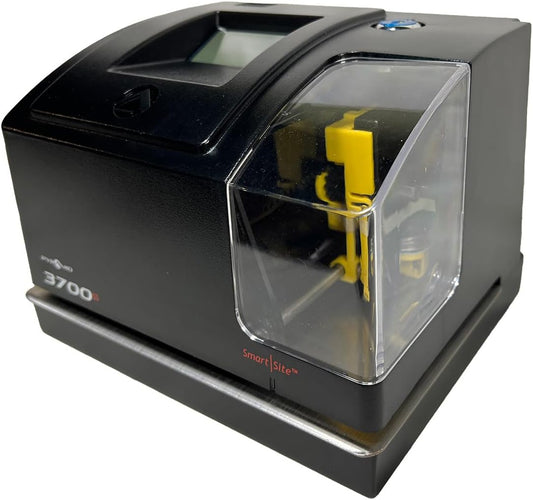 Pyramid Time Systems, 3700ss, Heavy Duty Time Clock & Document Stamp, Metal Base & Polycarbonate Cover, Includes Time Clock, 25 Time Cards, 1 Ribbon and 2 Security Keys, Time Clocks-3700 Replacement