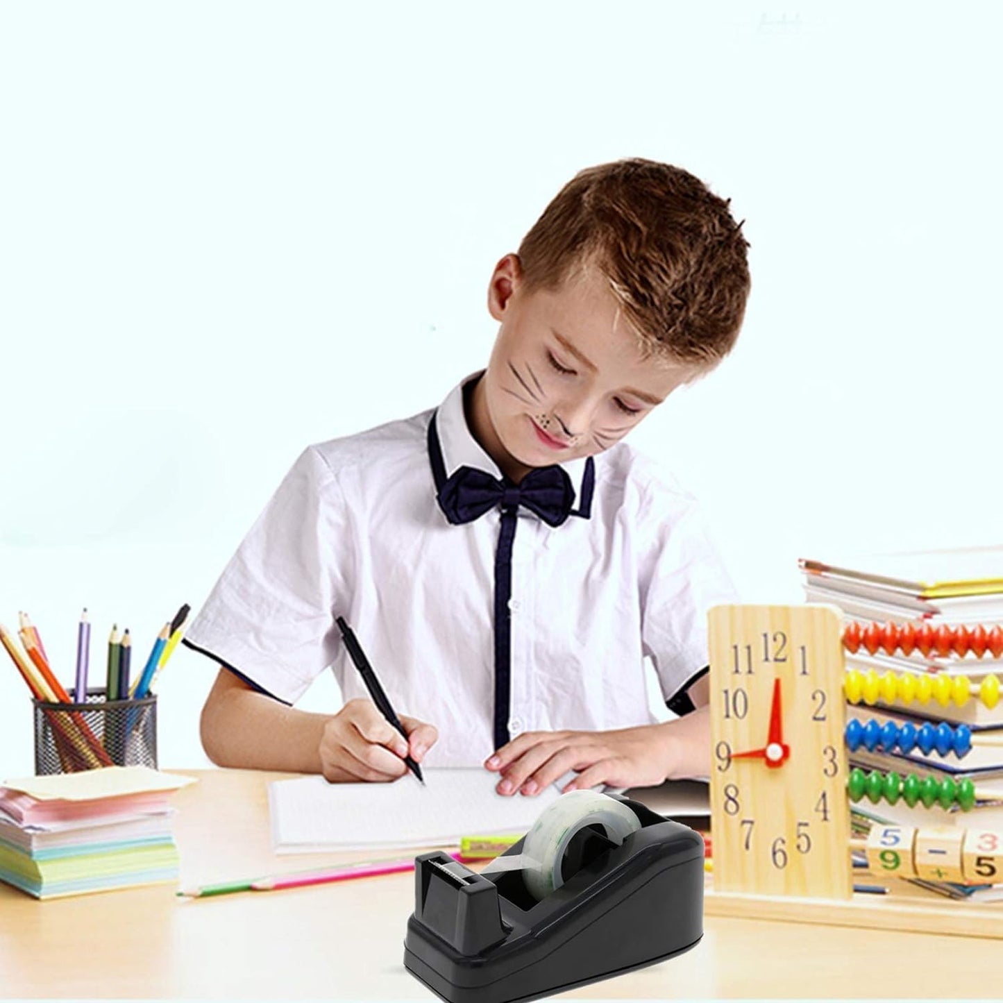 Transparent Tape Refill Rolls for Dispenser, Tear by Hand,144 Rolls x 900 inches