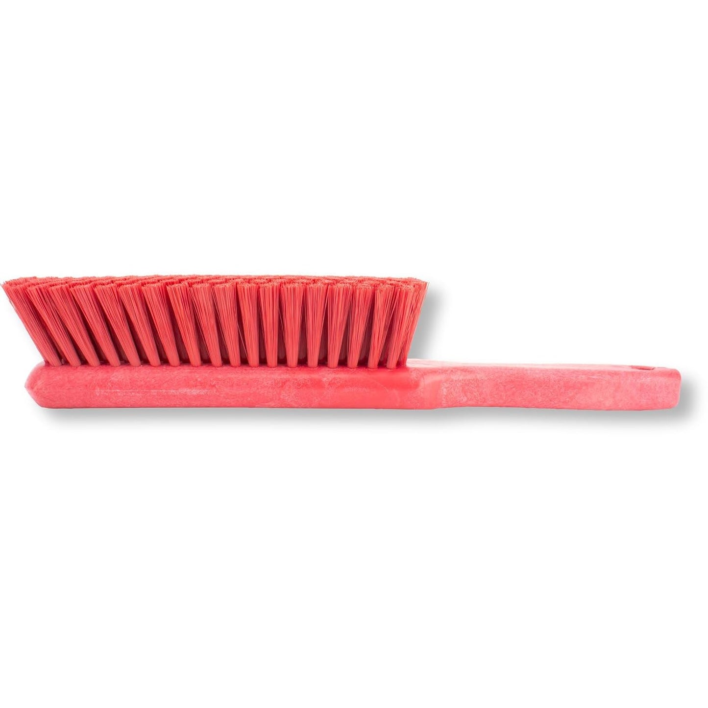 SPARTA Handheld Soft Counter Brush 8 Inch Bristle Span, Multi-Use Dust Brush with 5 Inch Handle for Tables, Countertops, and Delicate Surfaces, Polyester, Red, (Pack of 6)