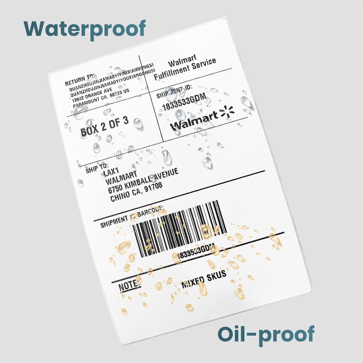 Compatible Thermal Labels Replacement for Zebra (【4" x 6"】2 Stack/1000Labels)