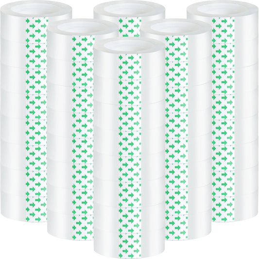 Beieverluck 48 Rolls Clear Tape Refills for Dispenser Transparent Tape 3/4 Inch x 1000 Inch Gift Wrap Tape Packing Tape Roll for Office, Home, School Supplies