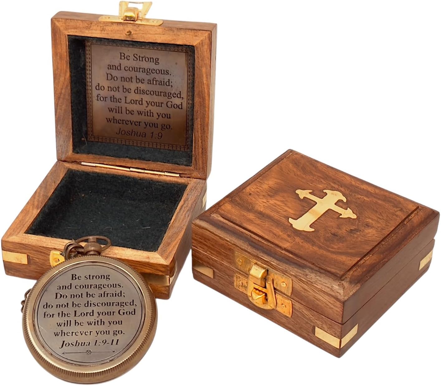 God My Lord Compass - Compass Gift Inspirational Quote Engraved, Graduation Gift, Confirmation Gift, Religious Gift for Men Women Boys Girls Teenage Kids, Baptism Gift