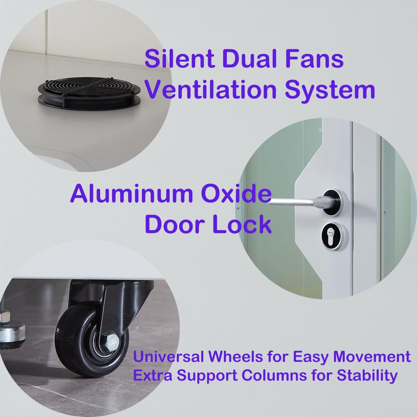 Mobile Office Pod Booth, Sound Pod, Large Space SoundProof Pod 2-4 People, Sound Booth Mobile Roller, LED Lighting, Centrifugal Fans and AC USB Ports - for 2-4 Persons White