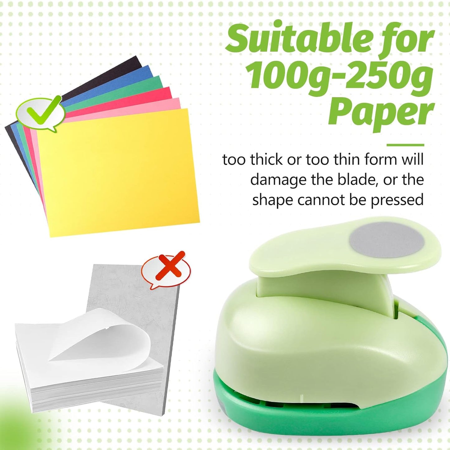 UCEC Circle Punch, 1.25 Inch Circle Hole Punch, Paper Punch Circles Craft Punch Handmade Paper Punch for Crafting Scrapbooking Cards Arts Fun Projects