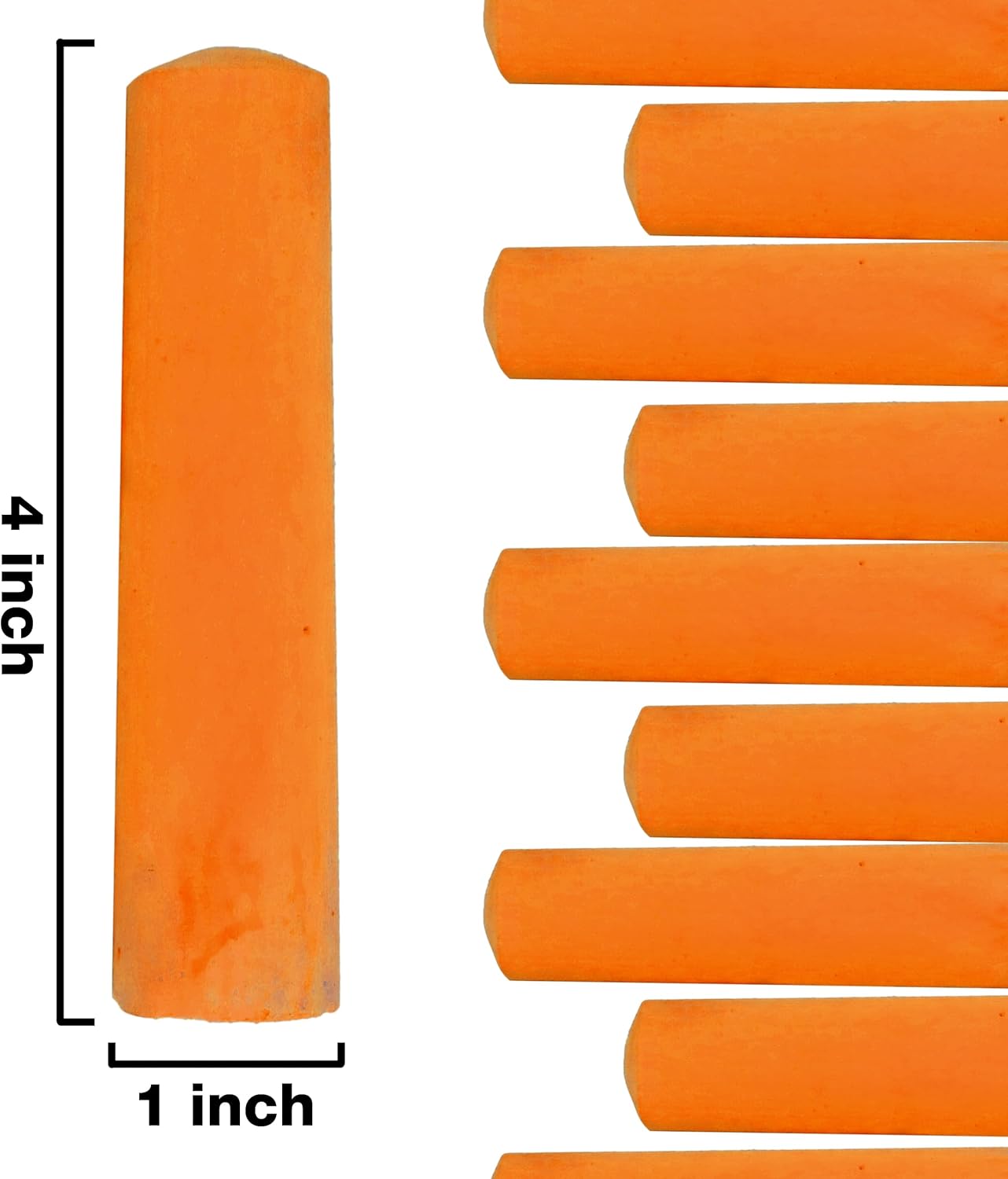 Kid Made Modern 60 Count Pack of Sidewalk Chalk – Orange