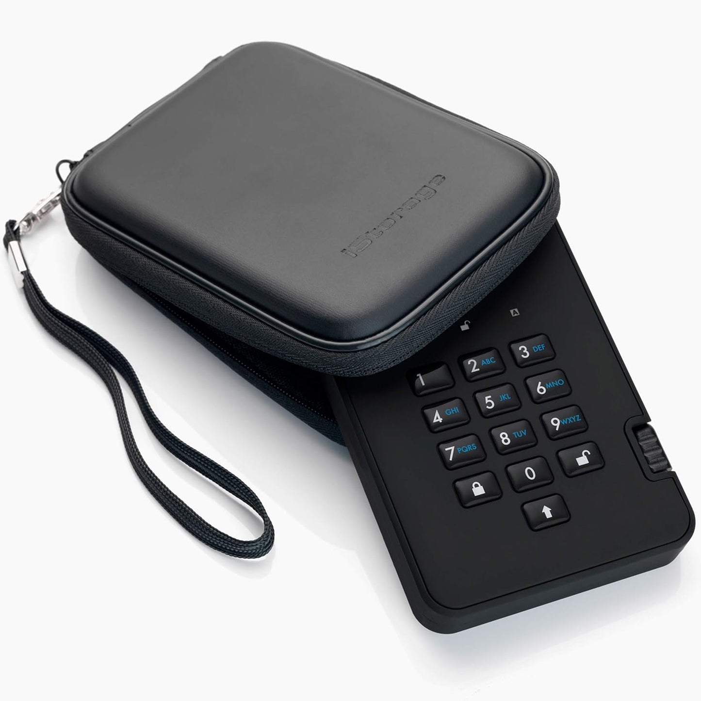 iStorage diskAshur2 HDD 2TB Black | Secure portable hard drive | Password protected | Dust & water resistant | Hardware Encryption