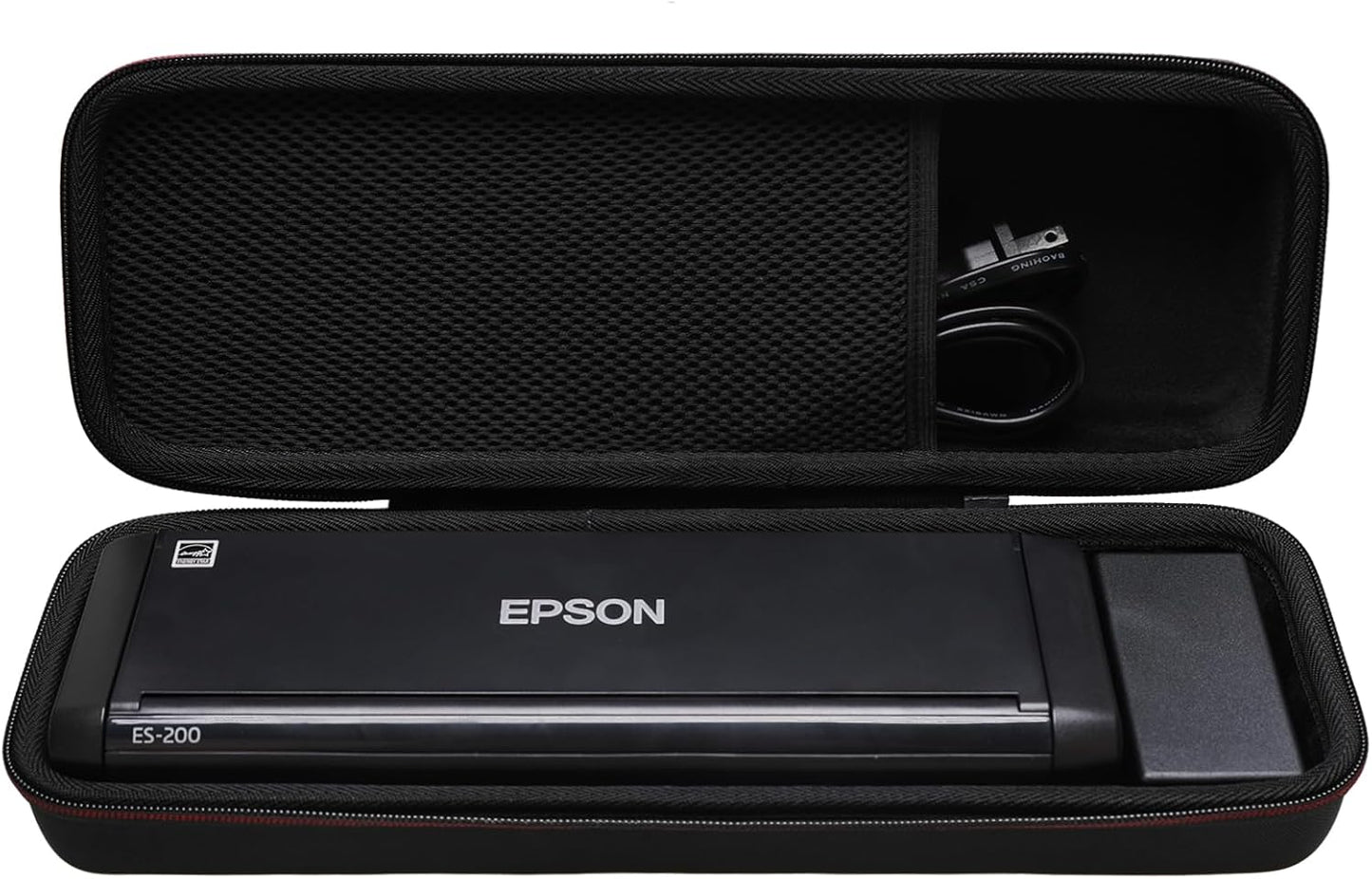 LTGEM Hard Case for Epson Workforce ES-200 / ES-300W / ES-300WR Portable Document Scanner - Travel Protective Carrying Storage Bag