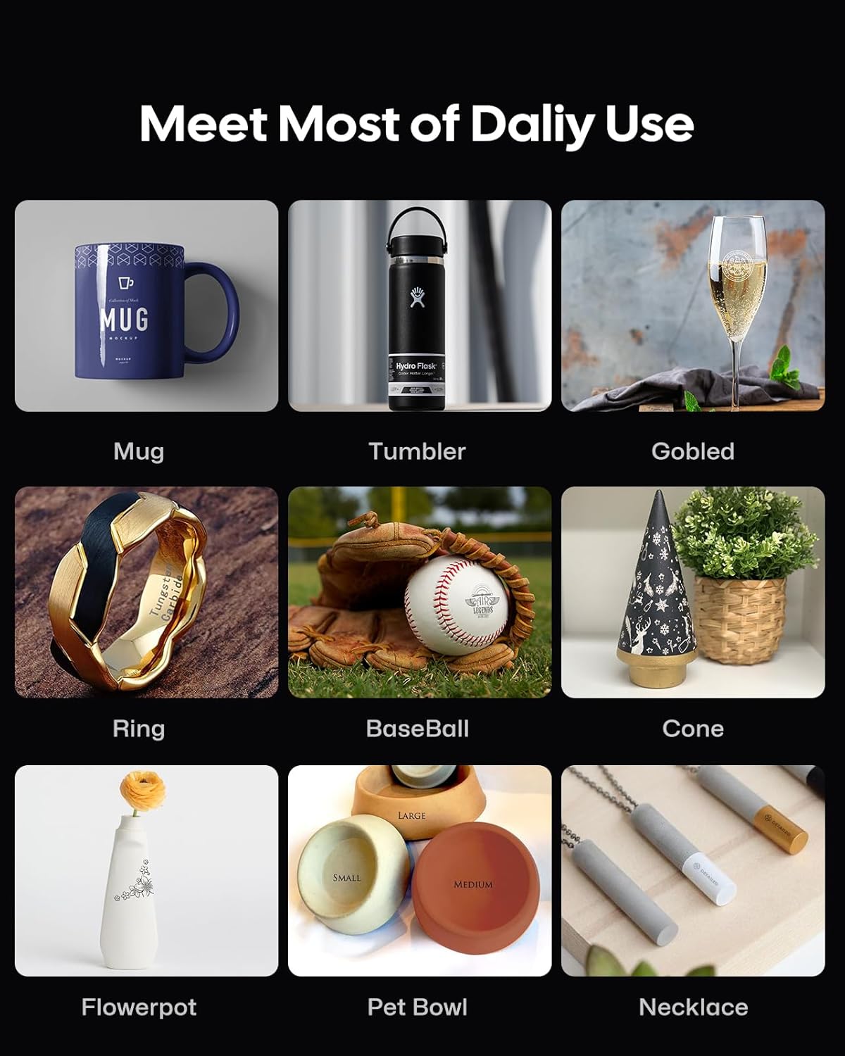 LaserPecker Rotary Extension for LP5/LP4 Engravers, 3-200mm Cylindrical Engraving, 180° Angle Adjustment & Scale Dial - Professional Rotary Module for Rings/Bottles/Cones