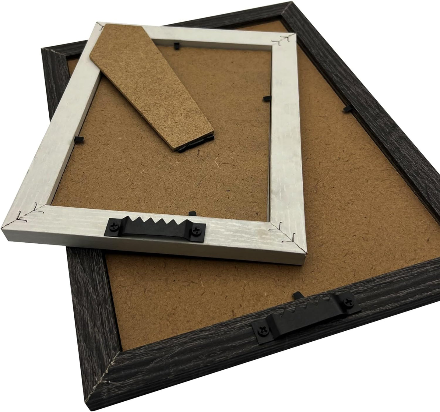 30 Pack Large Heavy Sawtooth Picture Hangers Steel Picture Hangers with Screws Picture Hang Solutions, for Hanging Clock Paintings Artwork Picture Frame Hook Photos (Black，Supports 50 lbs)