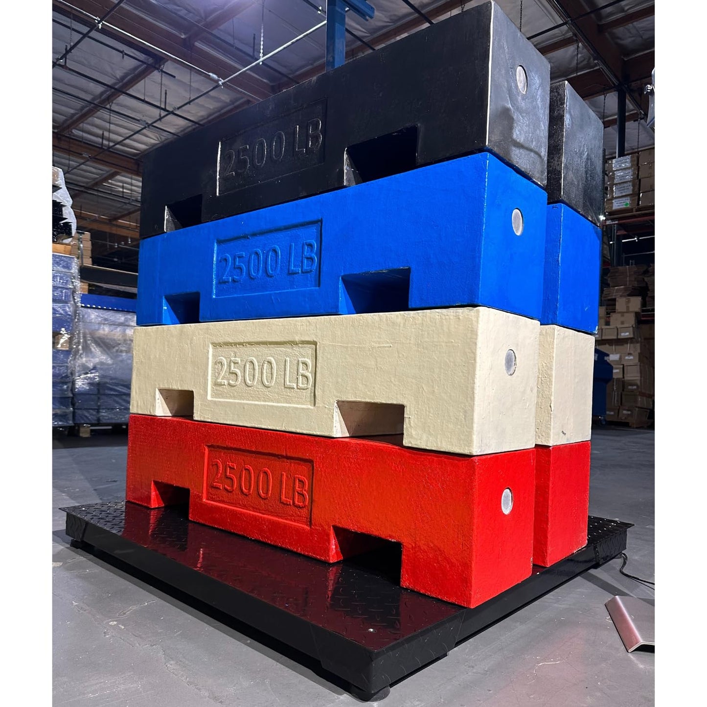 SellEton SL-700-2x2-5K Floor Scales, Accurate Pallet Scales with Smart Digital Indicator for Warehouse Shipping and Heavy Duty Industrial Weighing (24"x24", 5000 lb x 1 lb)